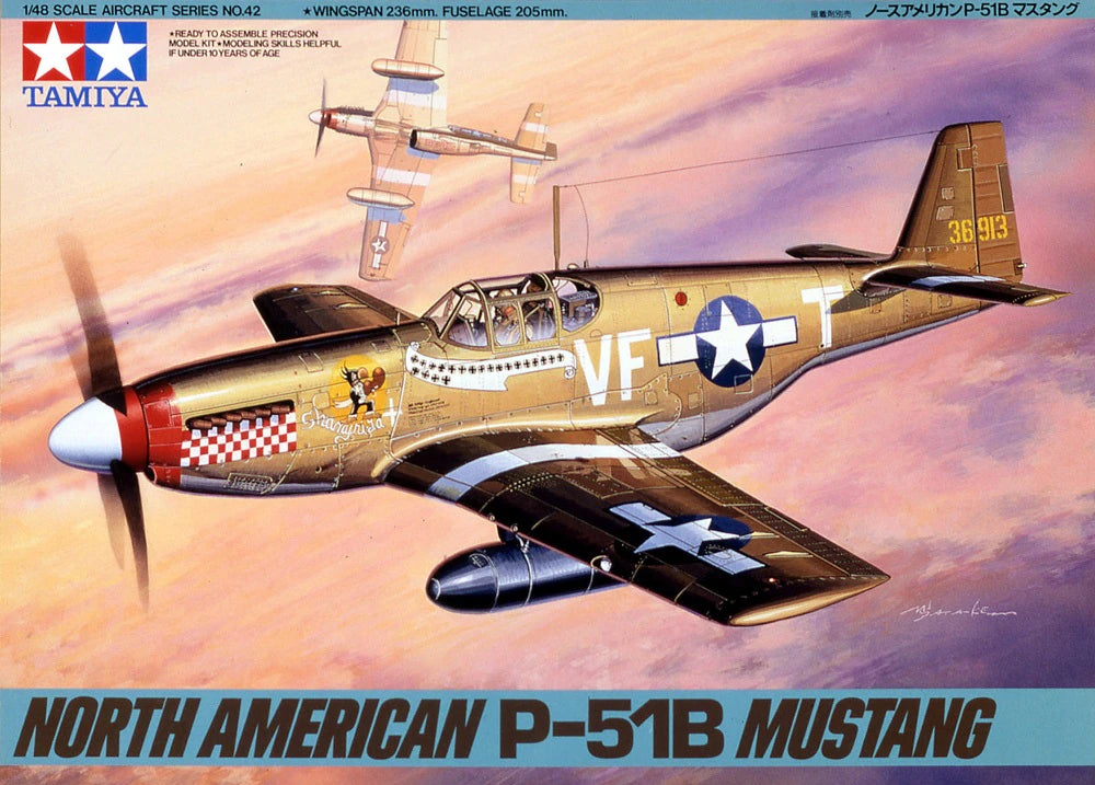Tamiya 1/48 North American P-51B Mustang (61042)