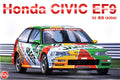 NuNu Model Kit 1/24 Honda Civic EF9 Group A sponsored by JACCS - 1992 (PN24021)