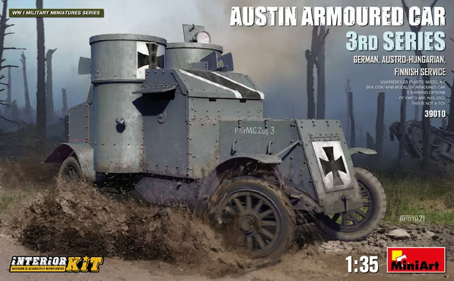MiniArt 1/35 Austin Armoured Car 3rd Series: German, Austro-Hungarian, Finnish Service Interior Kit (39010)