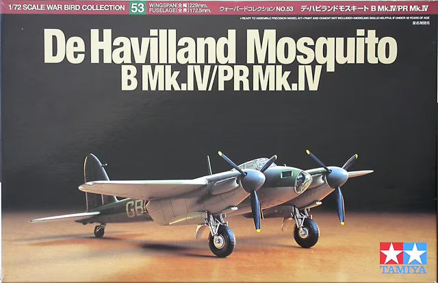 Tamiya 1/72 De Havilland Mosquito B Mk.IV/PR Mk.IV (60753)