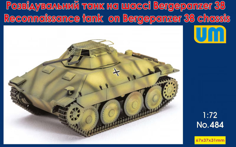 UM 1/72 Reconnaissance tank on Bergepanzer 38 chassis (484)