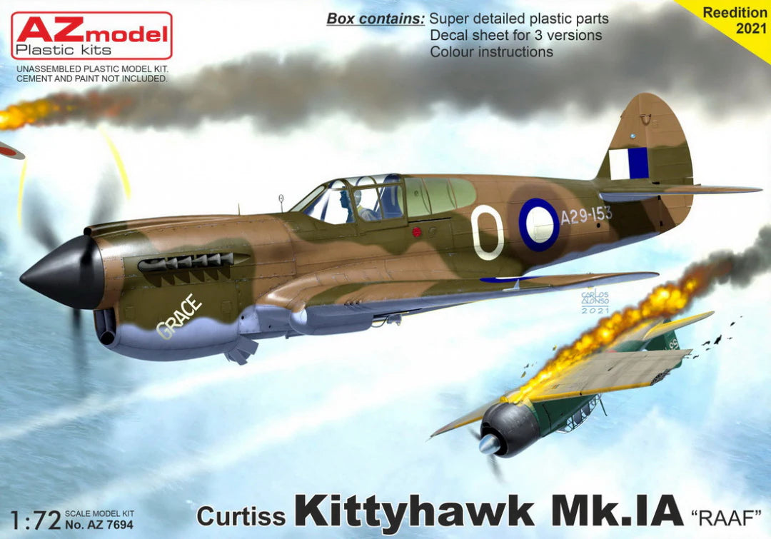 AZmodel 1/72 Curtiss Kittyhawk Mk.IA "RAAF" (AZ 7694)