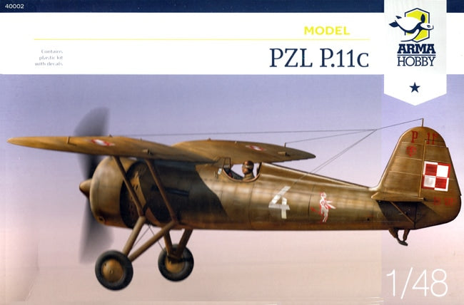 Arma Hobby 1/48 Model kit PZL P.11c (40002)