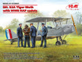 ICM 1/32 DH. 82A Tiger Moth with WWII RAF cadets (32037)