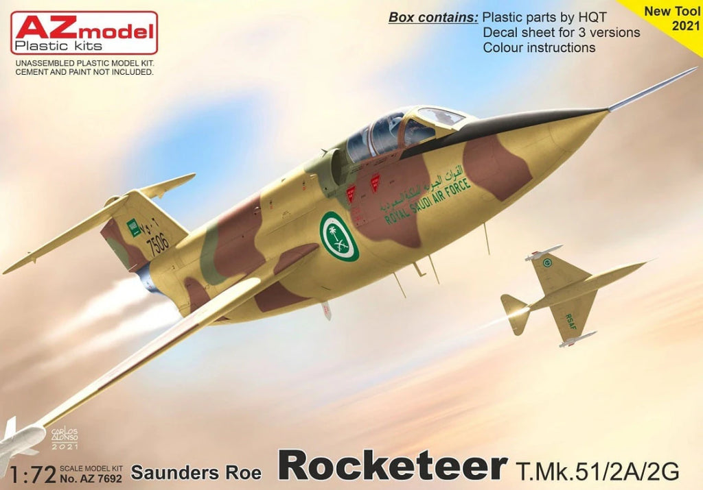 AZmodel 1/72 Saunders Roe Rocketeer T.Mk.51/2A/2G (AZ7692) — New — image 1 of 2