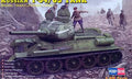 HobbyBoss 1/48 Russian T-34/85 Tank (Model 1944 Flattened turret) (84807)