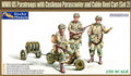 Gecko Models 1/35 Scooter Cushman Mod.53 w/RL-35 Cable Reel Cart Mod. 1944 & US Paratroops. (Set 2) (35GM0042)