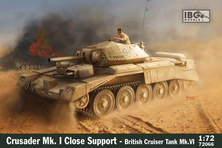 IBG 1/72 Crusader Mk.I Close Support British Cruiser Tank Mk. VI (72066)