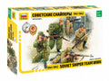 Zvezda 1/35 1941-1943 Soviet Sniper Team WWII 4 Figures (3597)