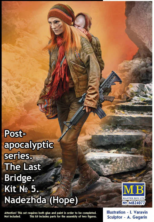 Master Box Ltd 1/24 Pоst-apocalyptic series. The Last Bridge. Kit No 5. Nadezhda (Hope) (MB24077)