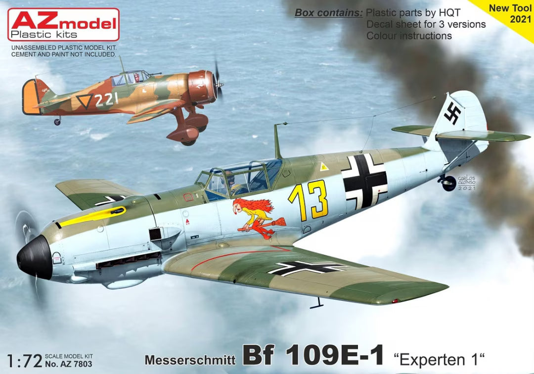 AZmodel 1/72 Messerschmitt Bf 109E-1 "Experten 1" (AZ7803)