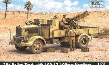 IBG 1/72 Italian 3Ro Truck with 100mm Howitzer 100/17 (72098)