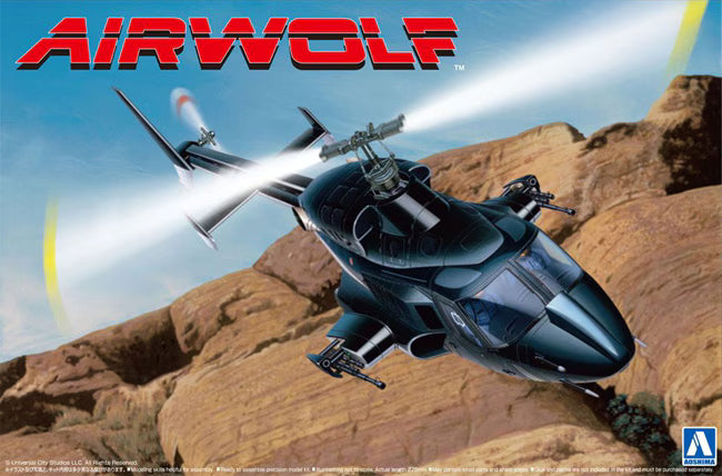 Aoshima 1/48 Airwolf with optional clear body (063521)