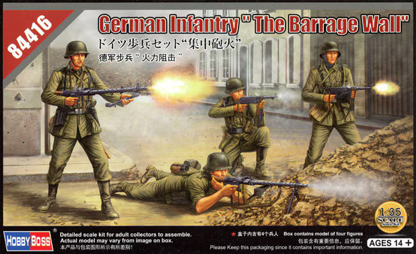 HobbyBoss 1/35 German Infantry "The Barrage Wall" (84416)