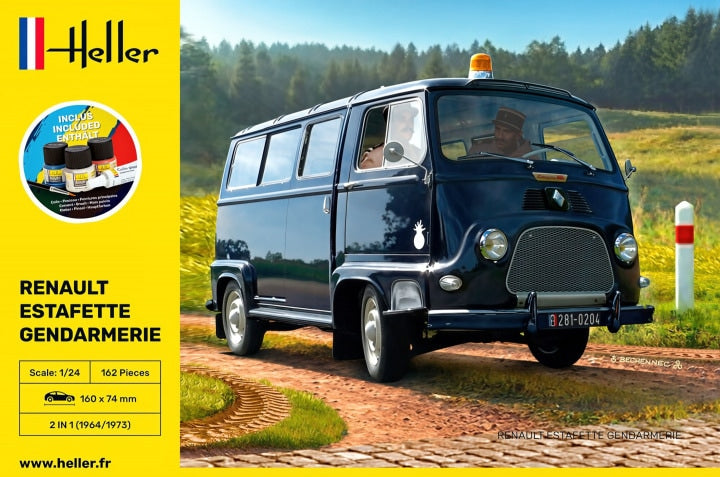 Heller 1/24 Renault Estafette Gendarmerie Starter Kit (56742)