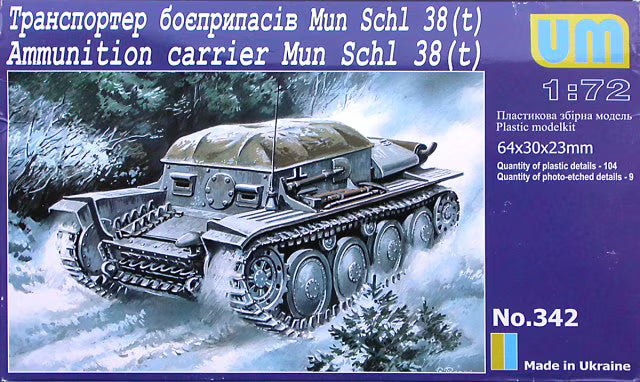 UM 1/72  Ammunition carrier Mun Schl 38(t) (342)