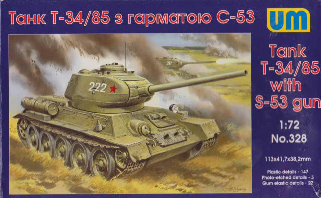UM 1/72 Tank T-34/85 with S-53 gun (328)