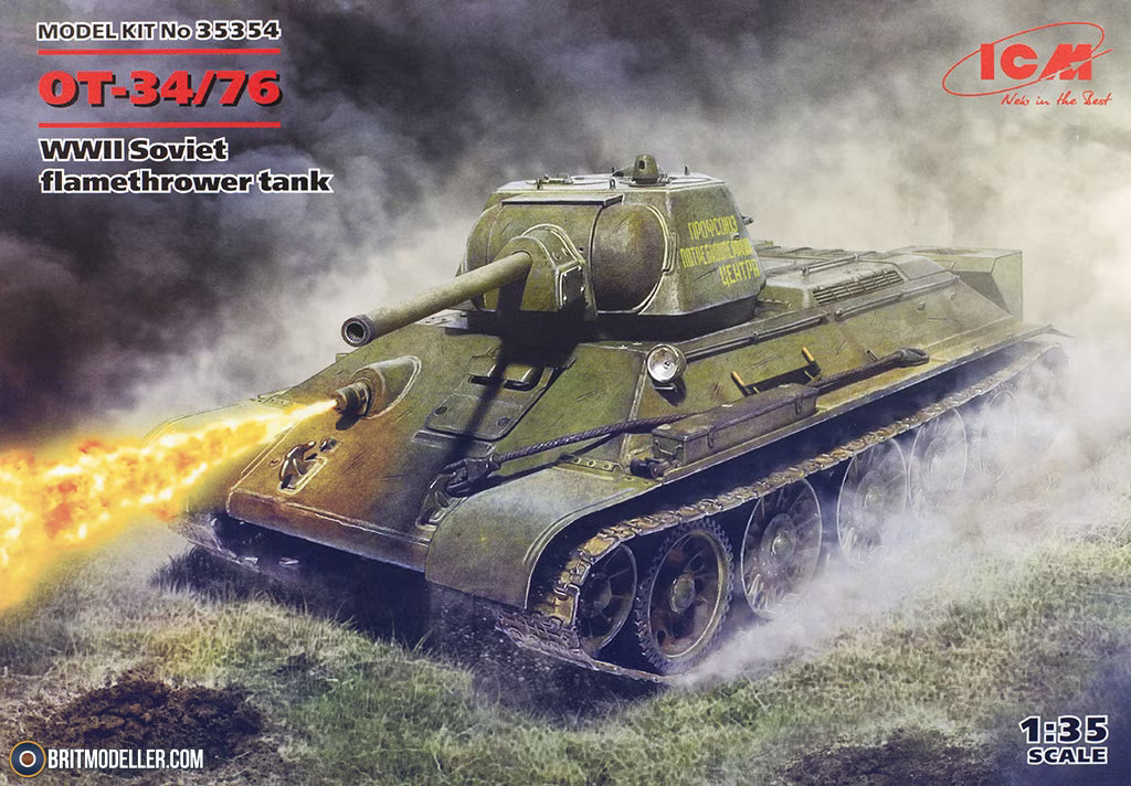 ICM 1/35  OT-34/76 Soviet flamethrower tank 2MV (35354)