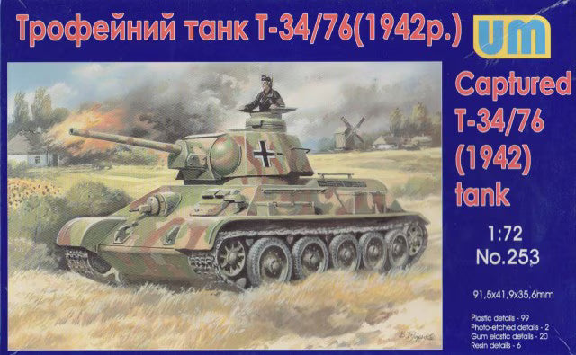 UM 1/72 Captured T-34/76 (1942) tank (253)