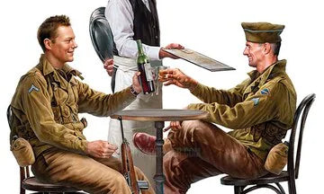 MiniArt 1/35 U.S. Soldiers in Cafe (35406)