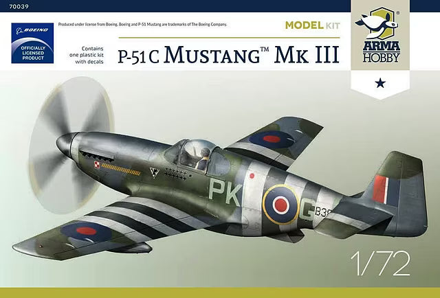 Arma Hobby 1/72 P-51C Mustang Mk III (70039)