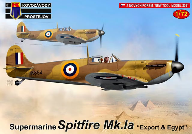 KP MODELS 1/72 Supermarine Spitfire Mk.Ia "Export & Egypt" (KPM0277)