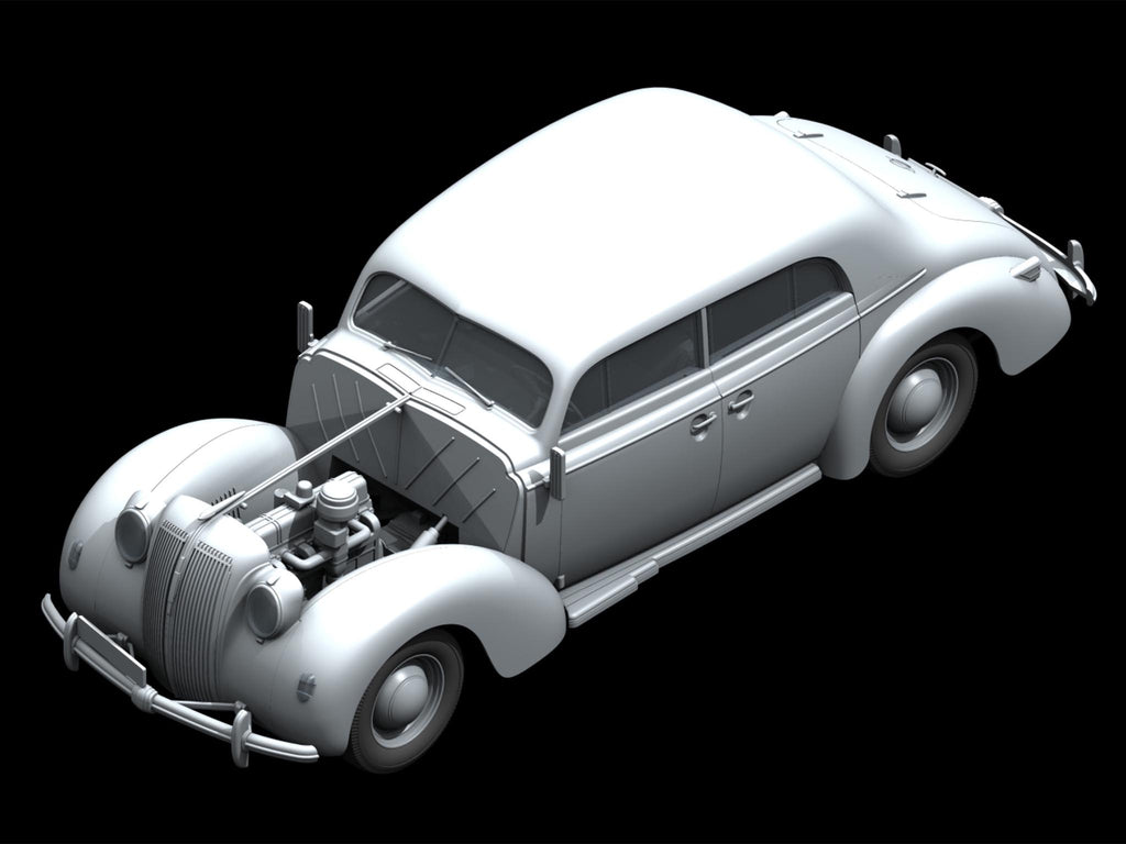 ICM 1/24 Admiral Saloon WWII German Passenger Car (24023)