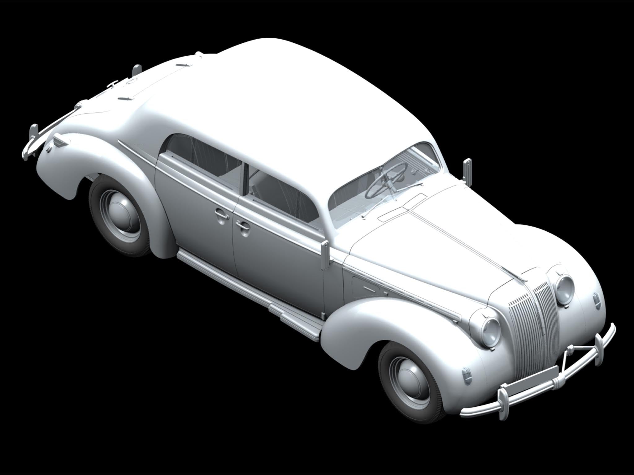ICM 1/24 Admiral Saloon WWII German Passenger Car (24023)