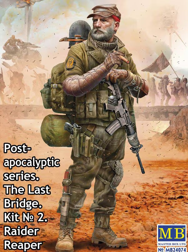Master Box Ltd 1/24 Post-apocalyptic series. The Last Bridge. Kit No 2. Raider Reaper (MB24074)