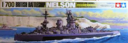 Tamiya 1/700 British Battleship Nelson Water Line Series (77504)