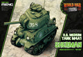 Meng World War Toons Sherman U.S. Medium Tank M4A1 (WWT-002)