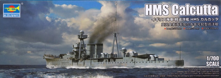 Trumpeter 1/700 Royal Navy Light Cruiser HMS Calcutta (06741)