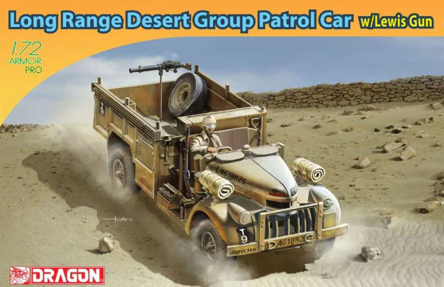 Dragon 1/72 Long Range Desert Group Chevrolet 30 cwt Patrol Car w/Lewis Gun (7439)