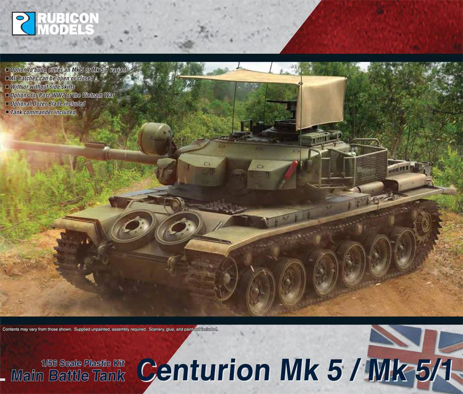 Rubicon Models 1/56 Main Battle Tank Centurion Mk 5 / MK5/1 (280105)