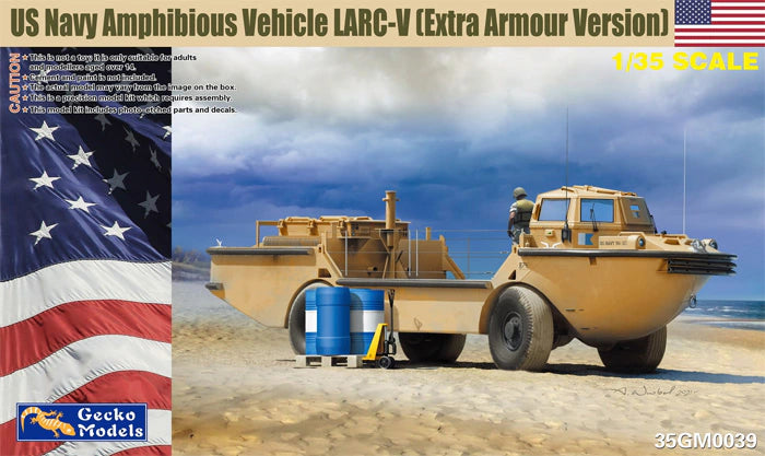 Gecko Models 1/35 US Navy Amphibious Vehicle LARC-V (Extra Armour Version) (35GM0039)