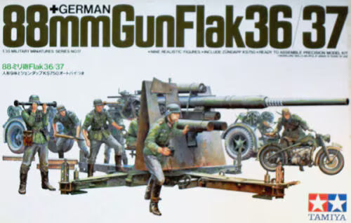 Tamiya 1/35  German 88mm Gun FlaK 36/37 (35017)