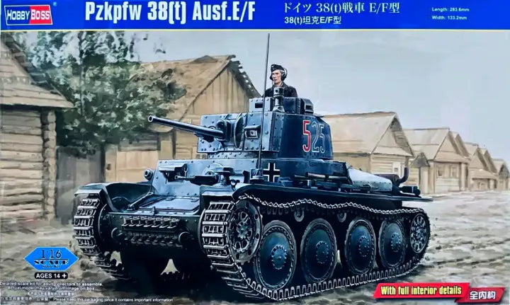 HobbyBoss 1/16 Pzkpfw 38(t) Ausf.E/F With full interior details (82603 ...