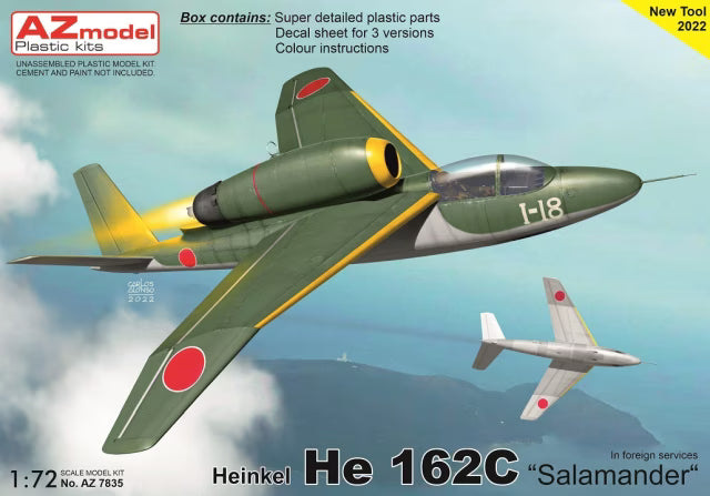 AZmodel 1/72 Heinkel He 162C "Salamander" foreign services (AZ 7835) — New — image 1 of 2