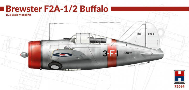 Hobby 2000 1/72 Brewster F2A-1/2 Buffalo (72064)