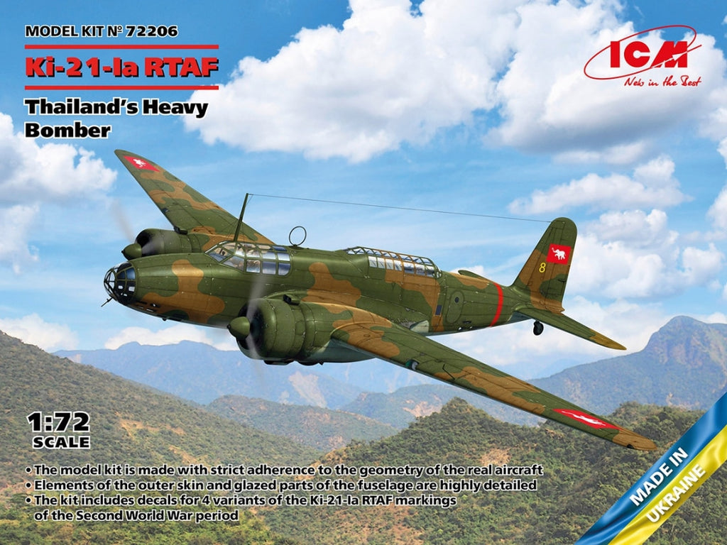 ICM 1/72  Ki-21-Ia RTAF Thailand's Heavy Bomber (72206)