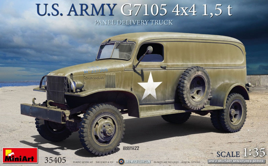 MiniArt 1/35 U.S. Army G7105 4x4 1,5 t Panel Delivery Truck (35405)