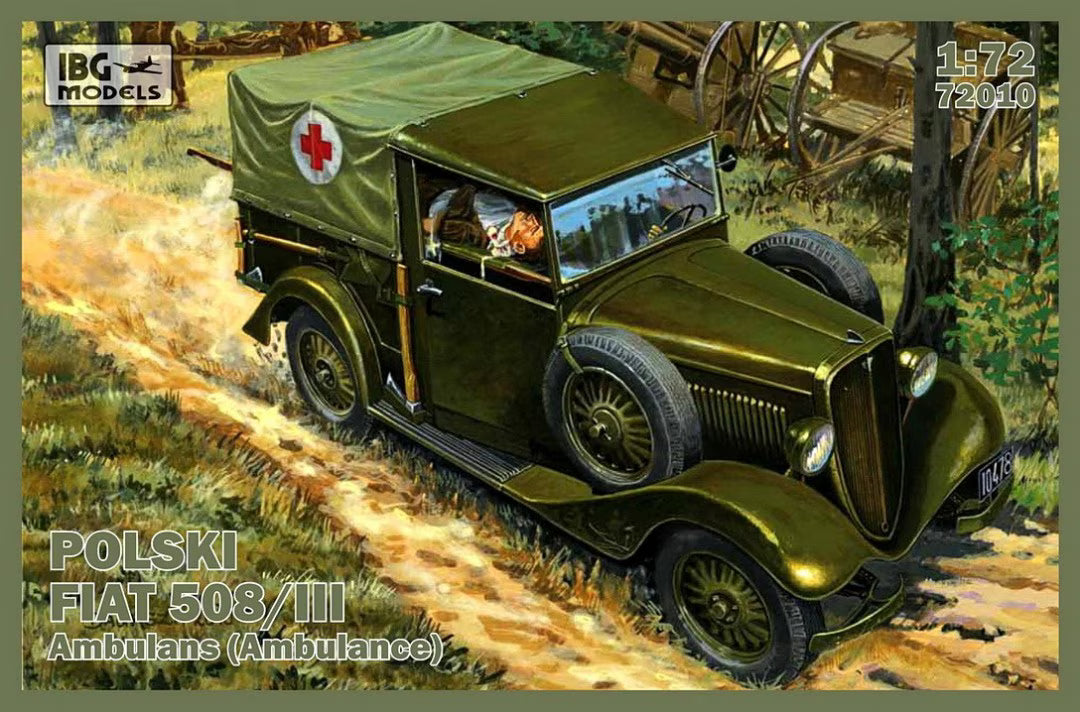 IBG 1/72 Polski Fiat 508/III Ambulans (Ambulance) (72010)