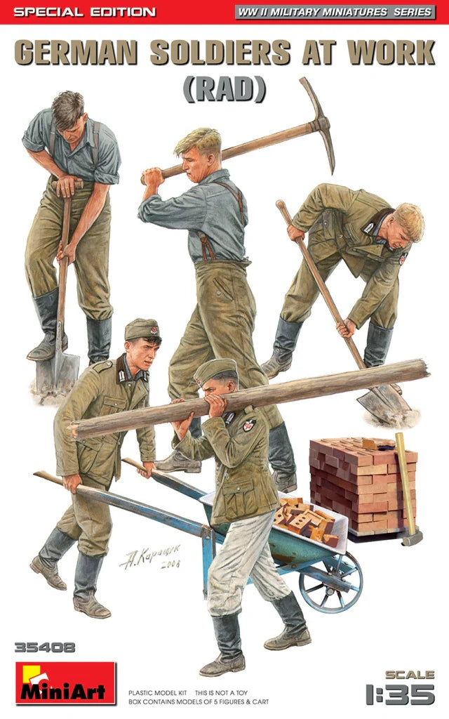 MiniArt 1/35 German Soldiers at Work (RAD) Special Edition (35408)