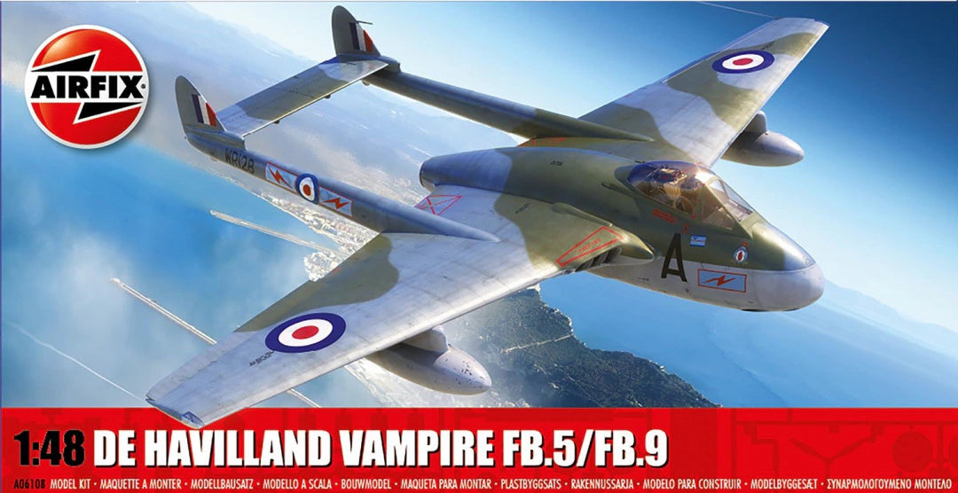 Airfix 1/48 De Havilland Vampire FB.5/FB.9 (A06108)