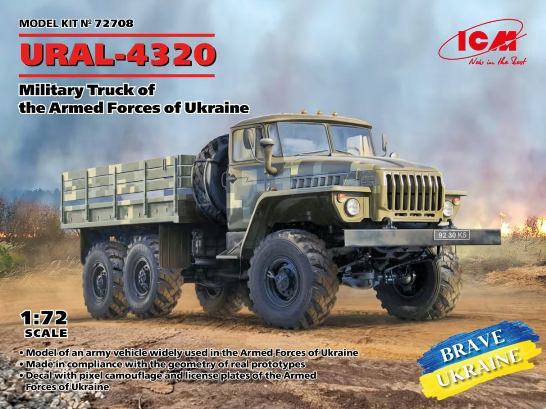 ICM 1/72 URAL-4320 Military Truck of the Armed Forces of Ukraine (72708)