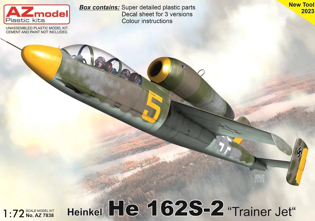 AZmodel 1/72 Heinkel He 162S-2 "Trainer Jet" (AZ 7838)
