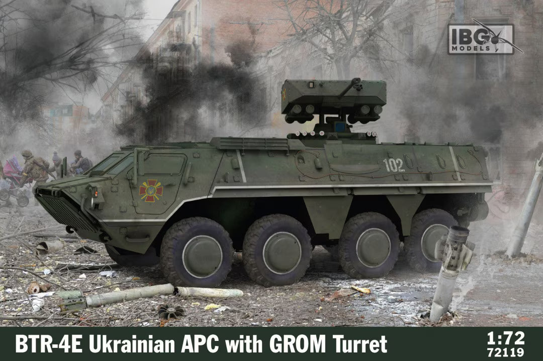 IBG 1/72  Ukranian APC BTR-4E with GROM turret (72119)