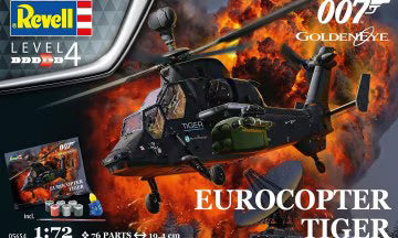 Revell 1/72 Gift Set Eurocopter Tiger 007 "Goldeneye" (05654)