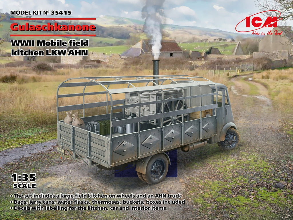 ICM 1/35 WWII German mobile field kitchen AHN 'Gulaschkanone' (35415)