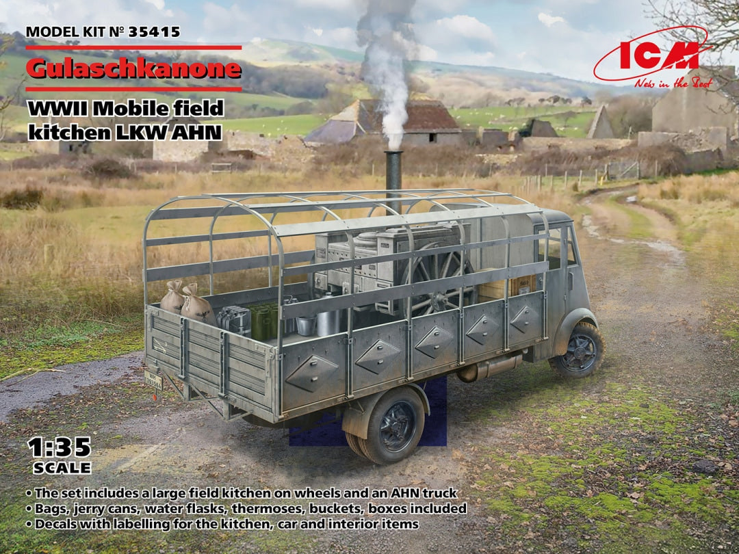 ICM 1/35 WWII German mobile field kitchen AHN 'Gulaschkanone'(35415)